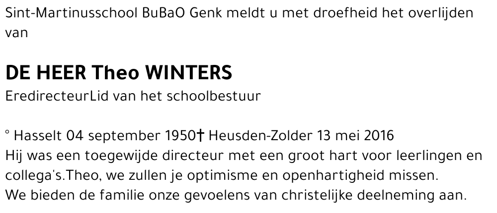 Theo WINTERS