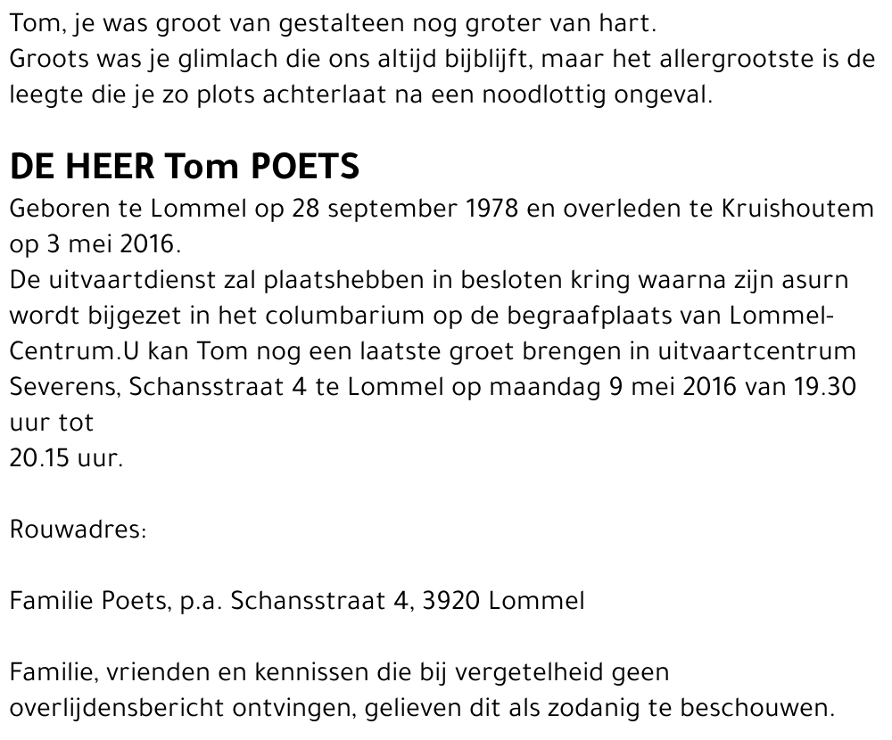 Tom Poets