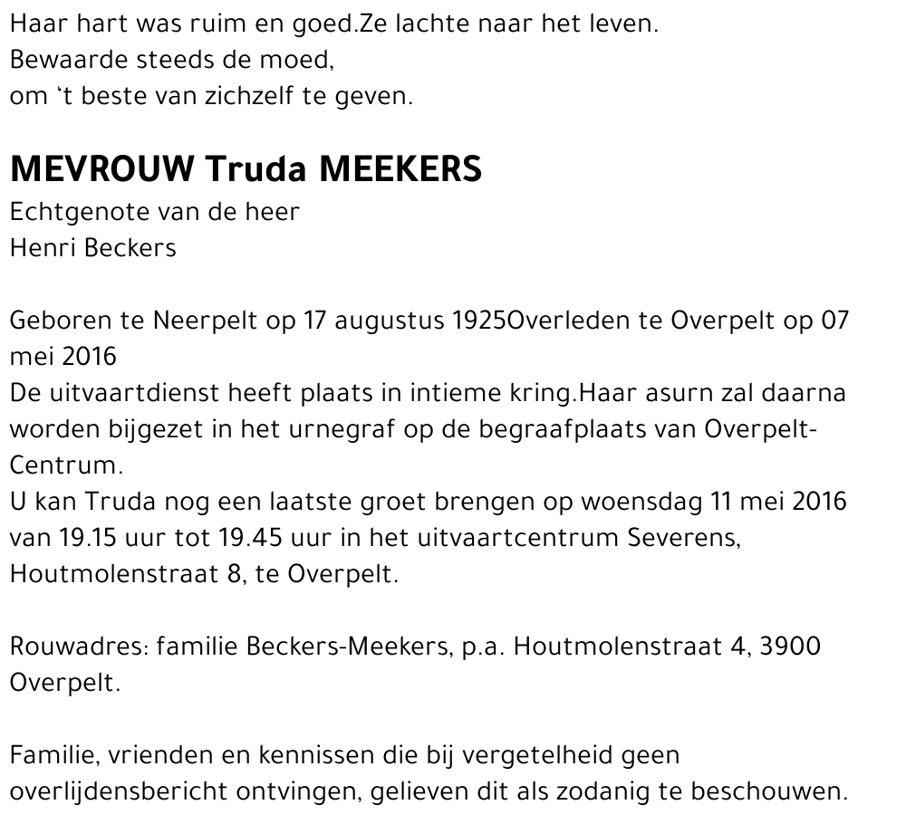 Truda Meekers
