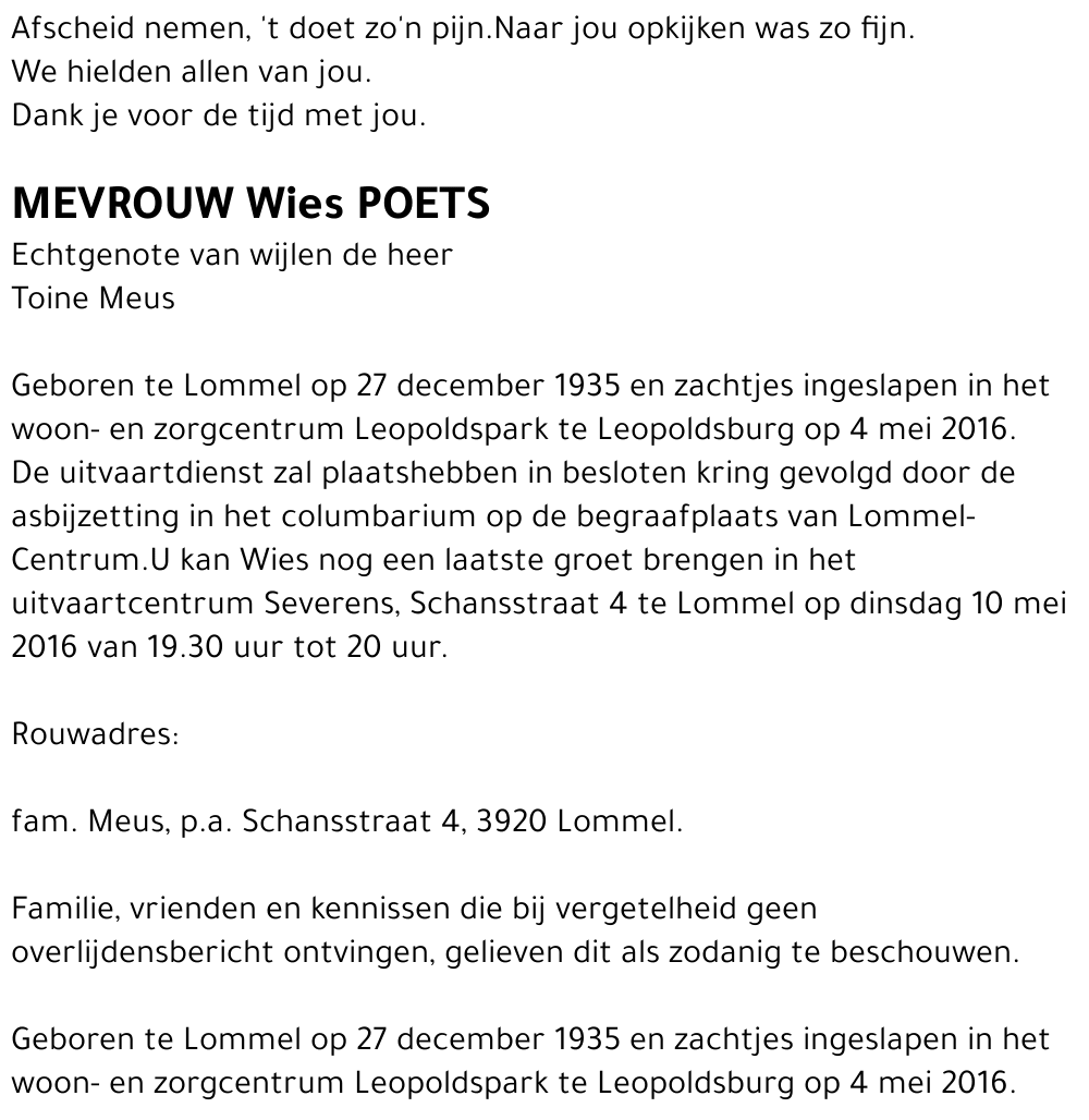 Wies Poets