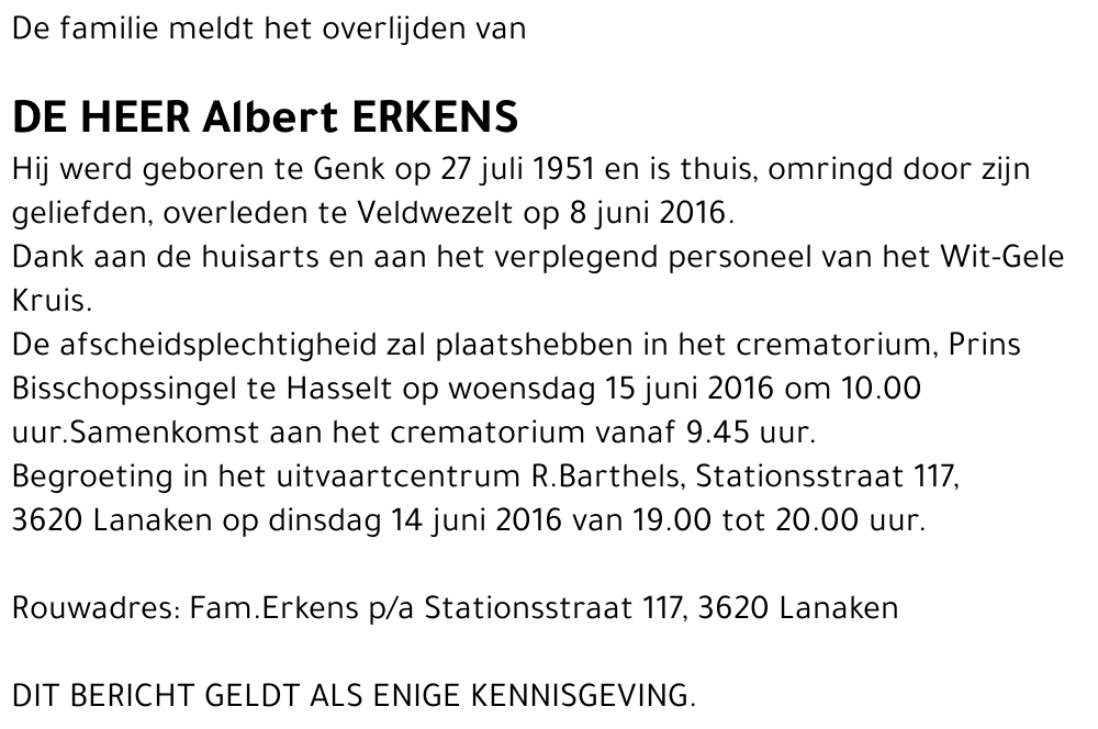 Albert Erkens