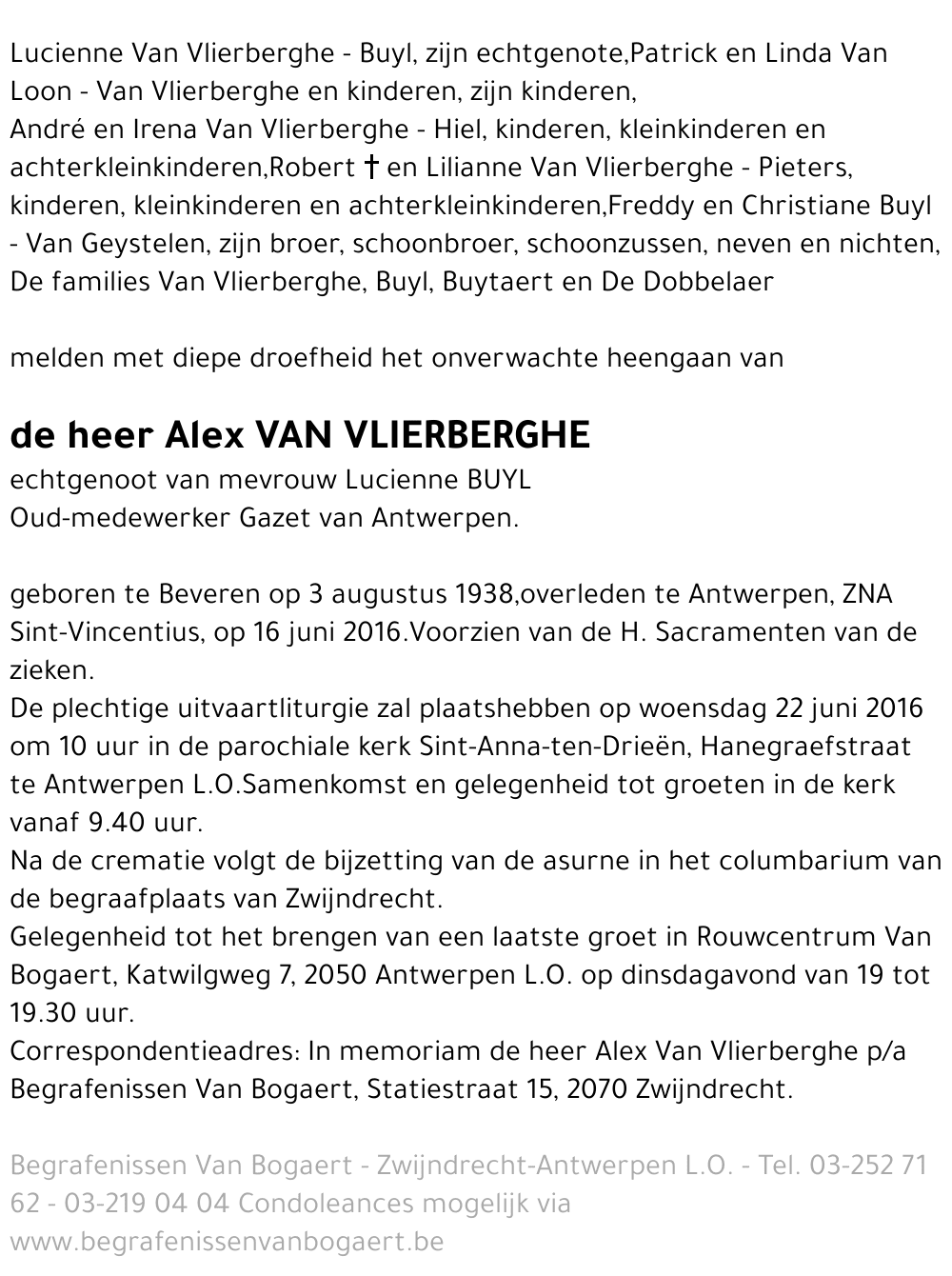 Alex Van Vlierberghe