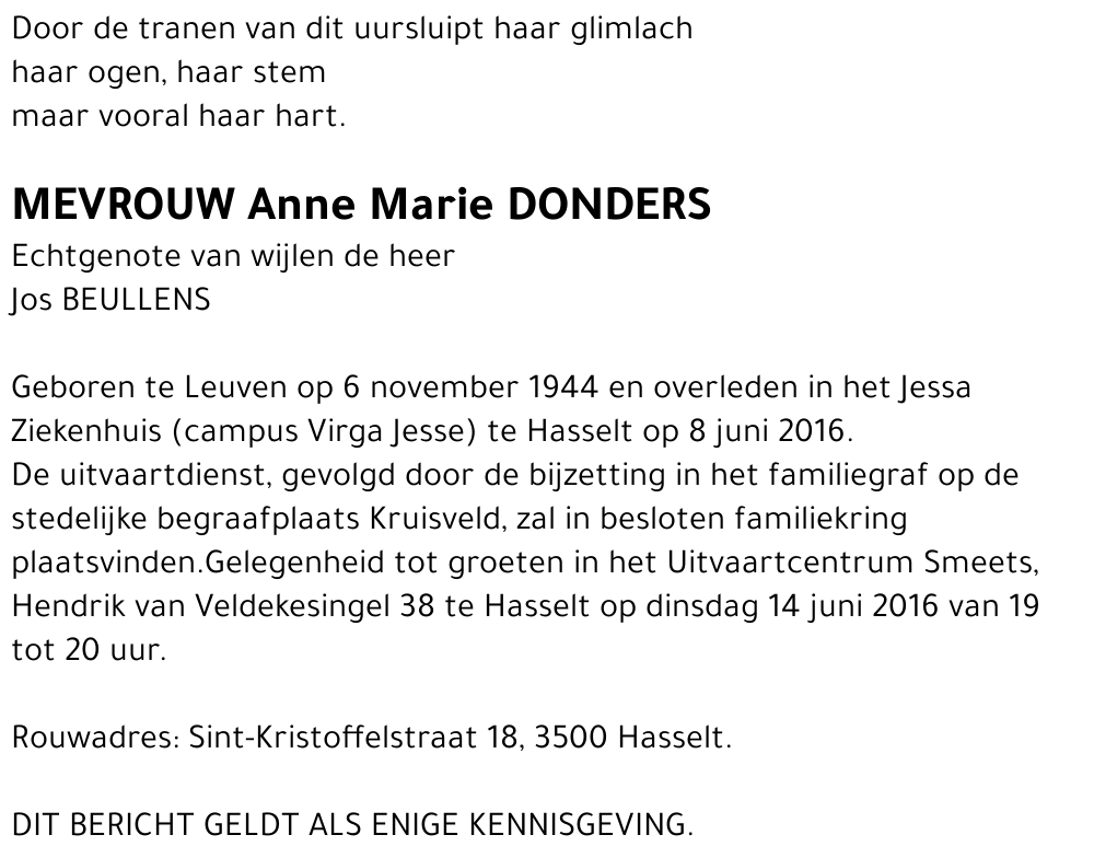 Anne Marie Donders