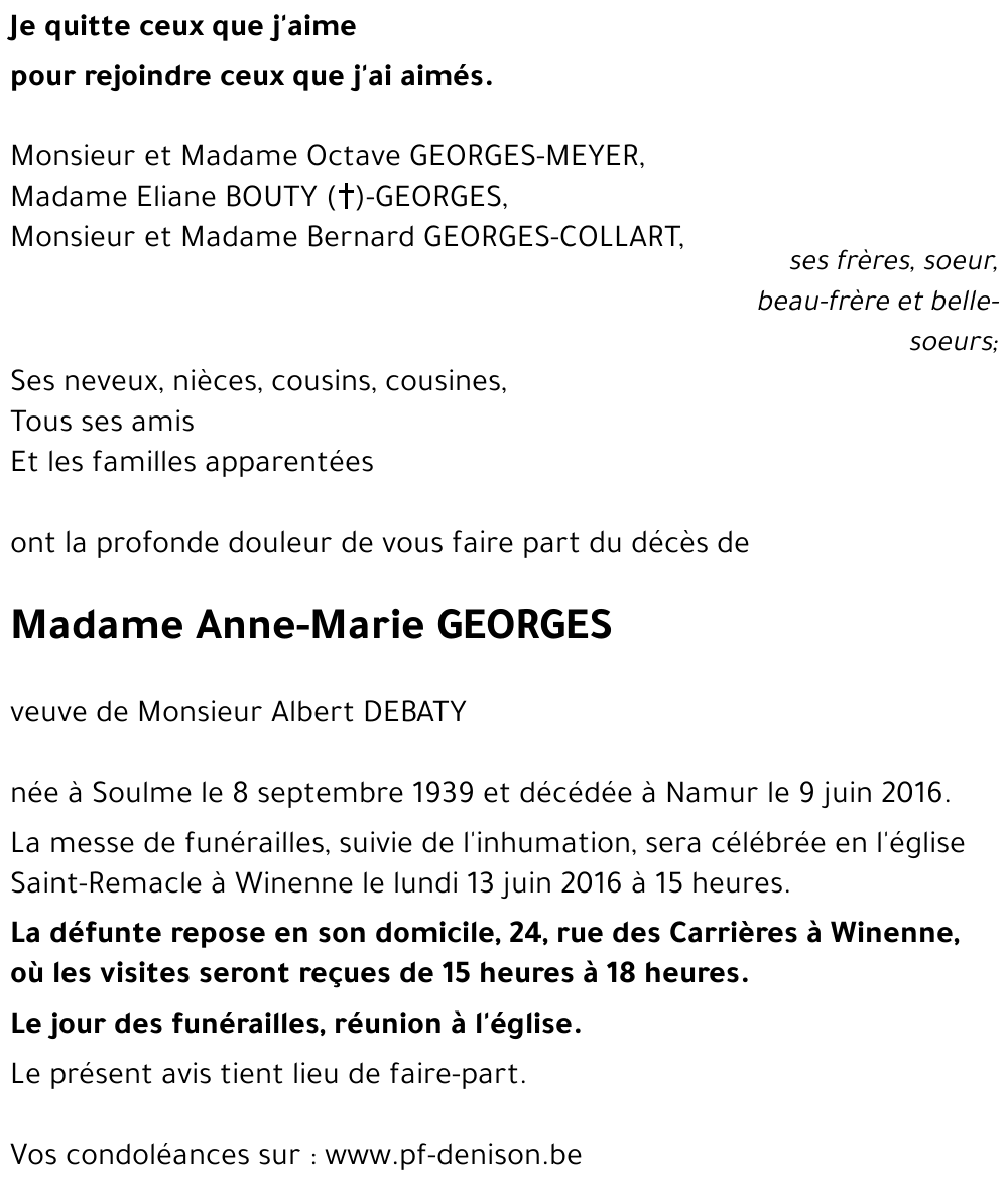 Anne-Marie GEORGES