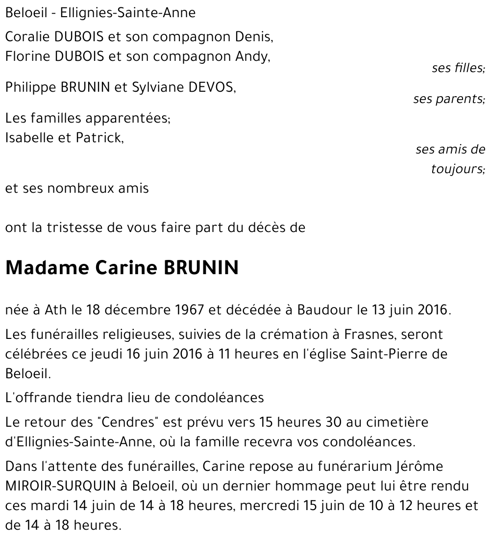 Carine BRUNIN