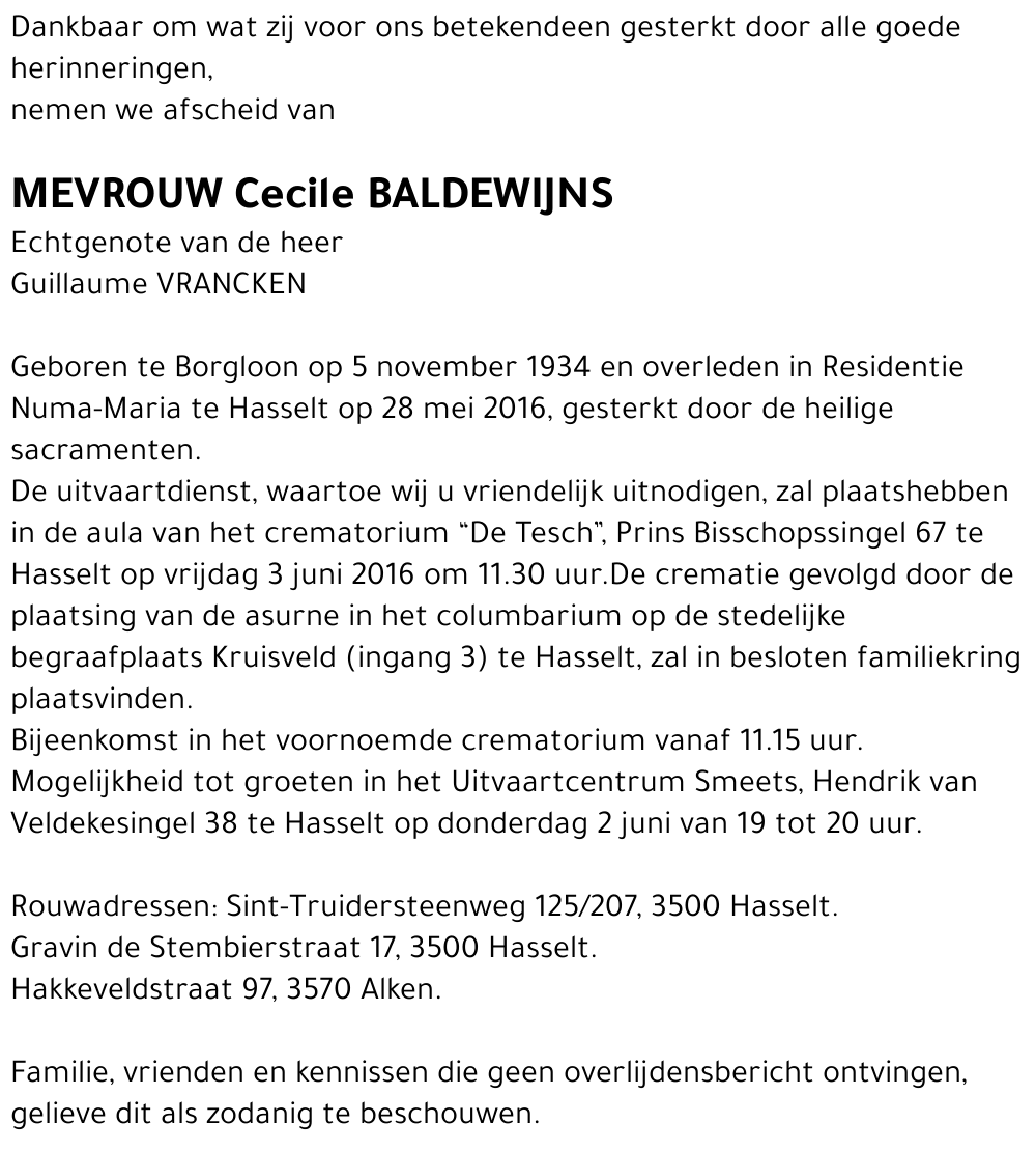 Cecile Baldewyns