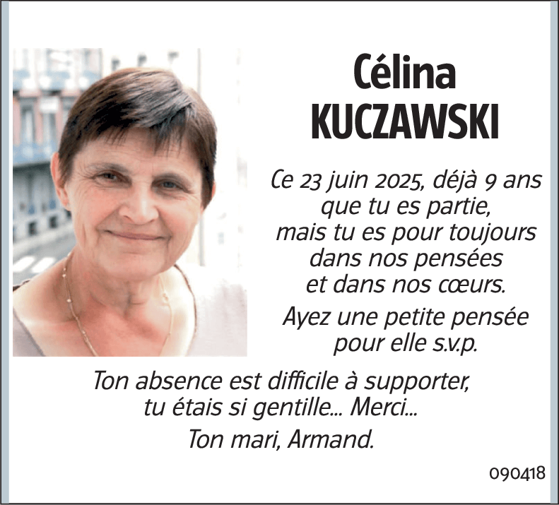 Célina KUCZAWSKI