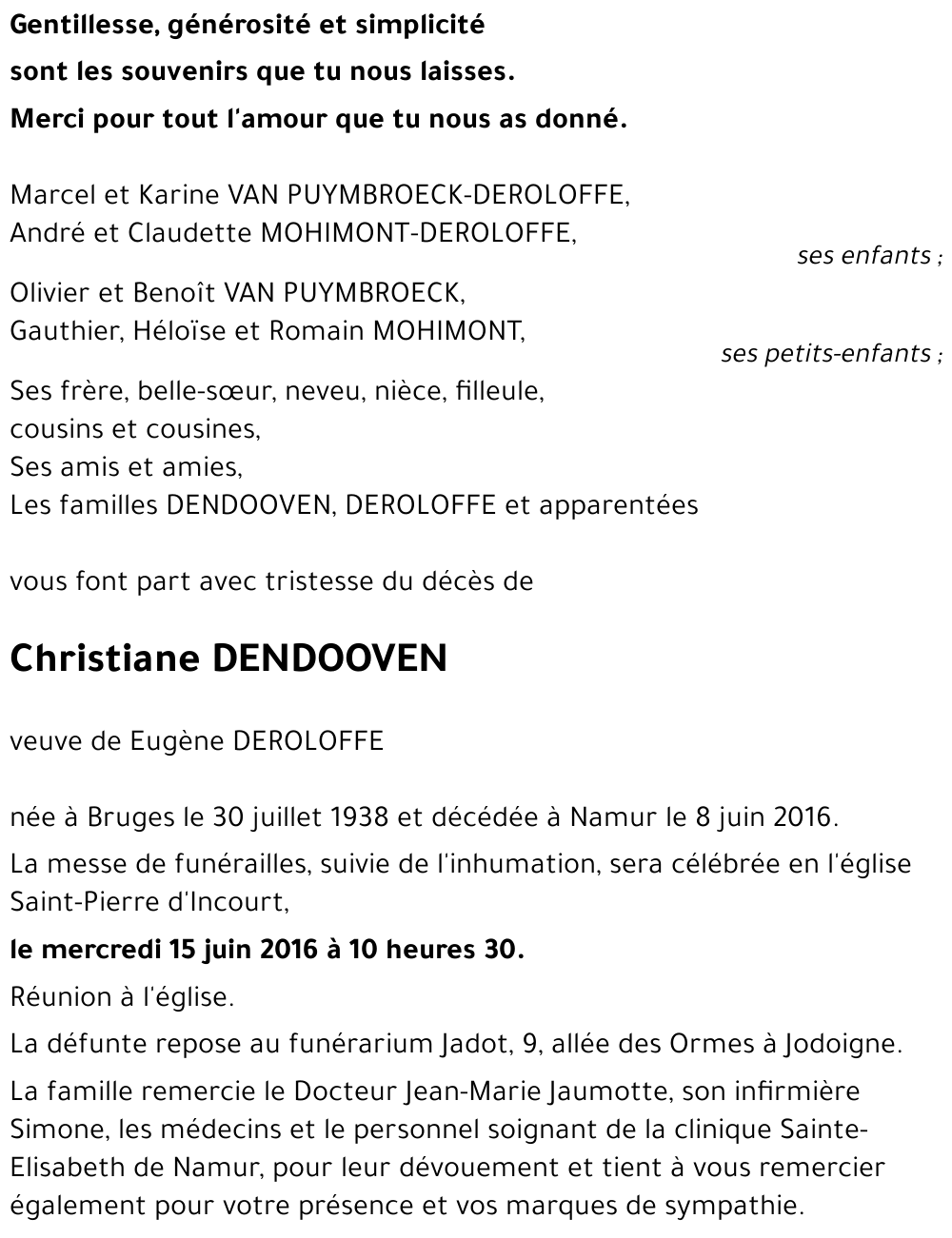 Christiane Dendooven