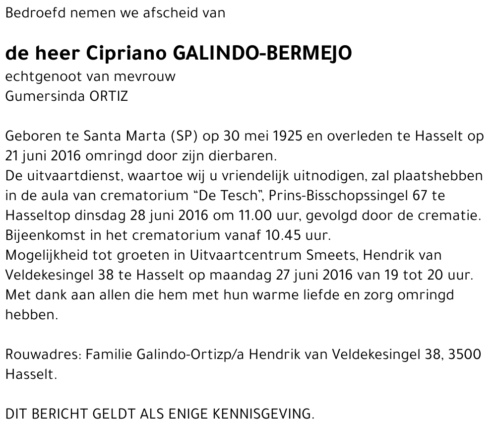 Cipriano Galindo-Bermejo