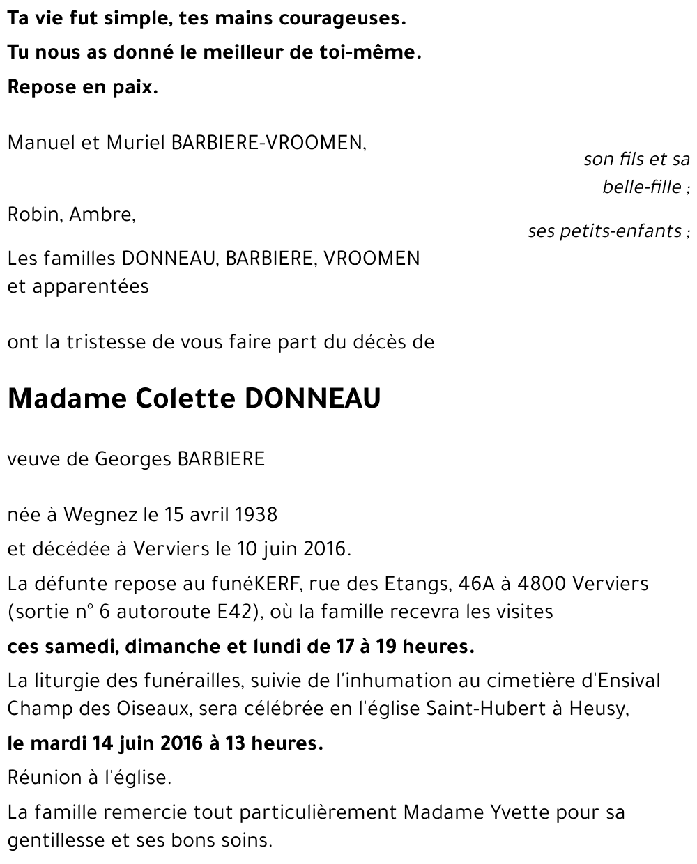 Colette DONNEAU