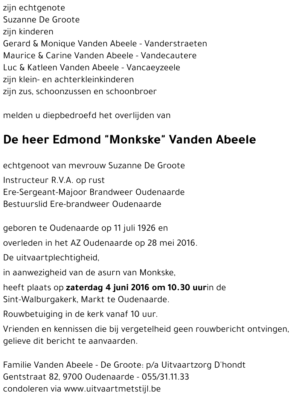 Edmond Vanden Abeele