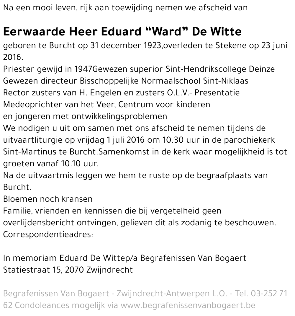 Eduard De Witte