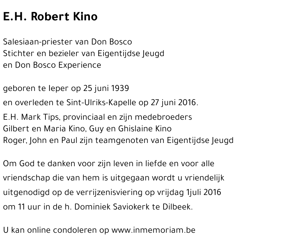 E.H. Robert Kino