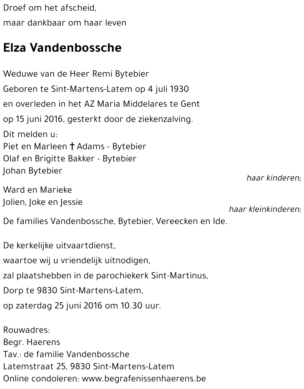 Elza Vandenbossche