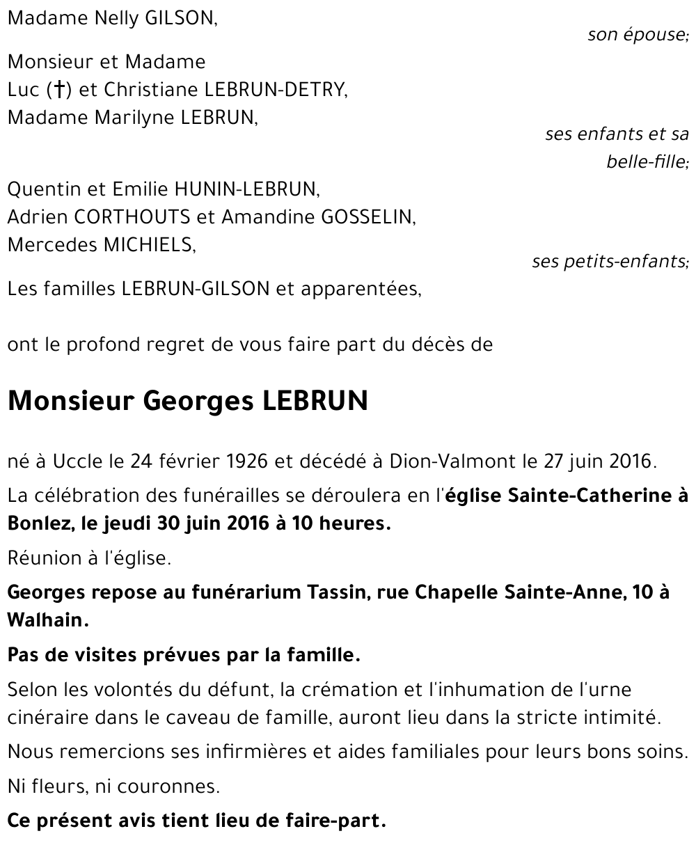 Georges LEBRUN