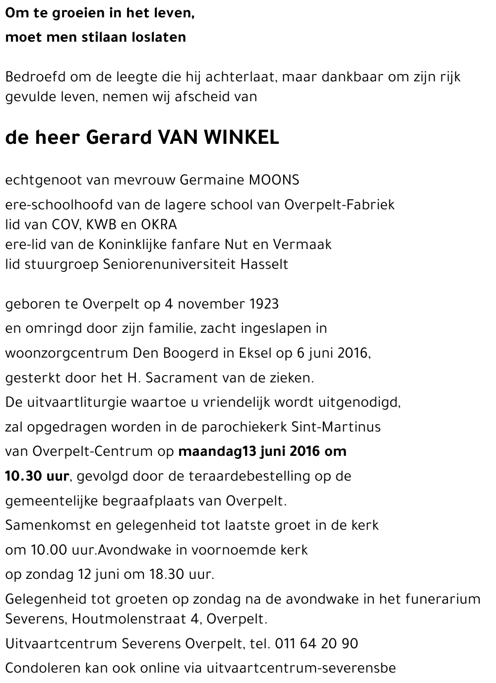 Gerard VAN WINKEL