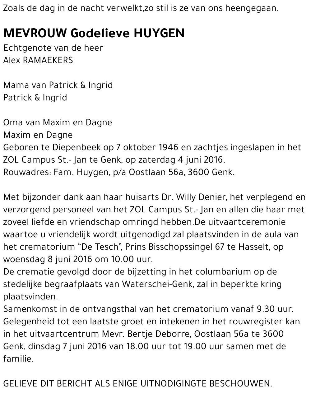 Godelieve HUYGEN