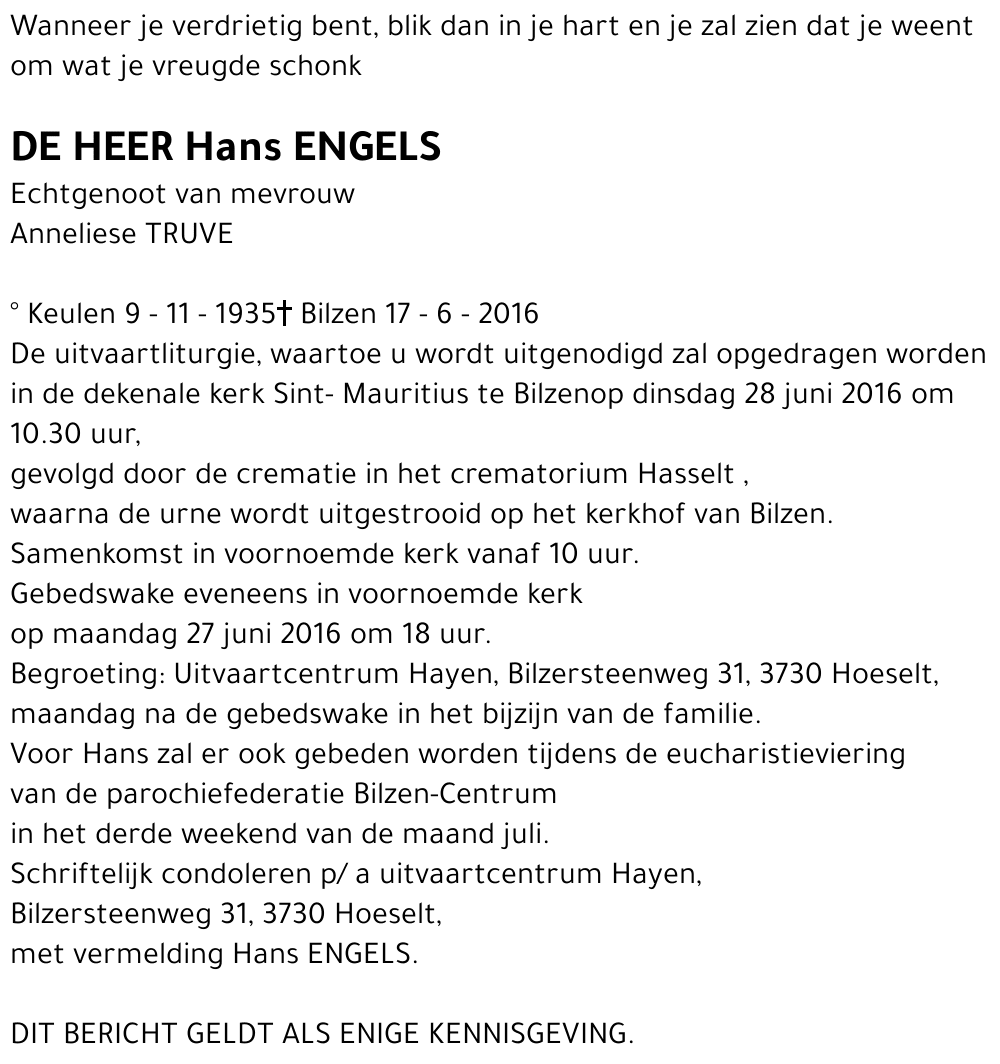 Hans ENGELS