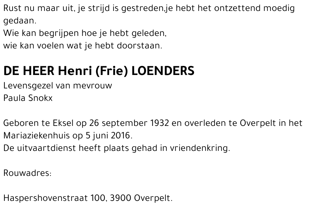 Henri (Frie) Loenders