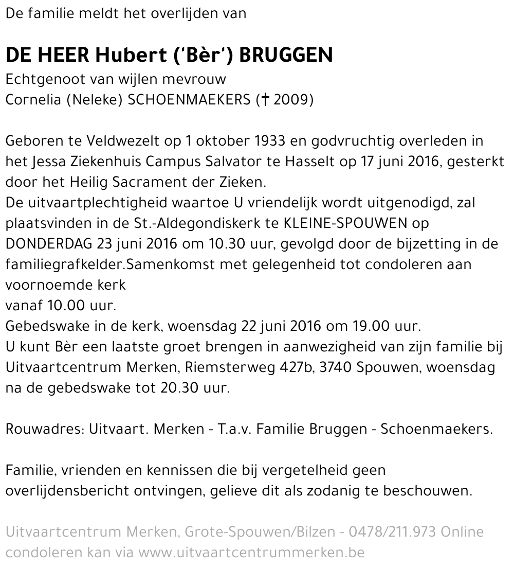 Hubert BRUGGEN