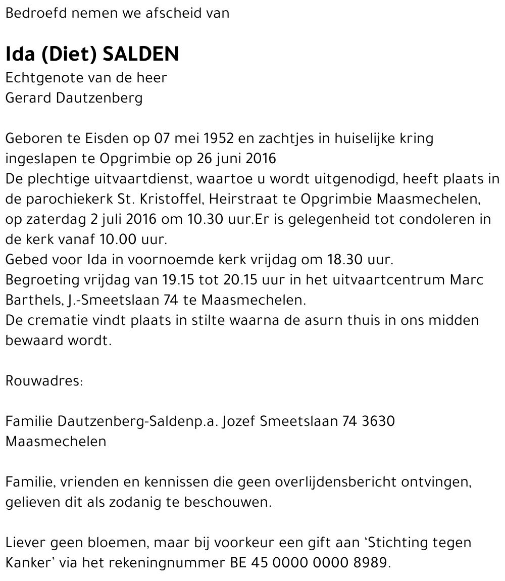 Ida (Diet) Salden