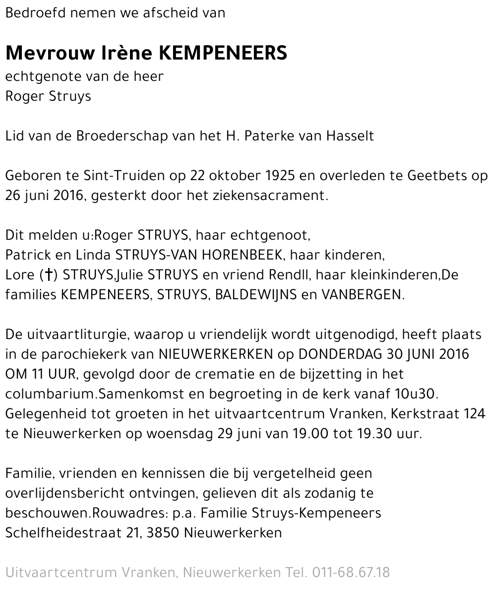 Irène Kempeneers