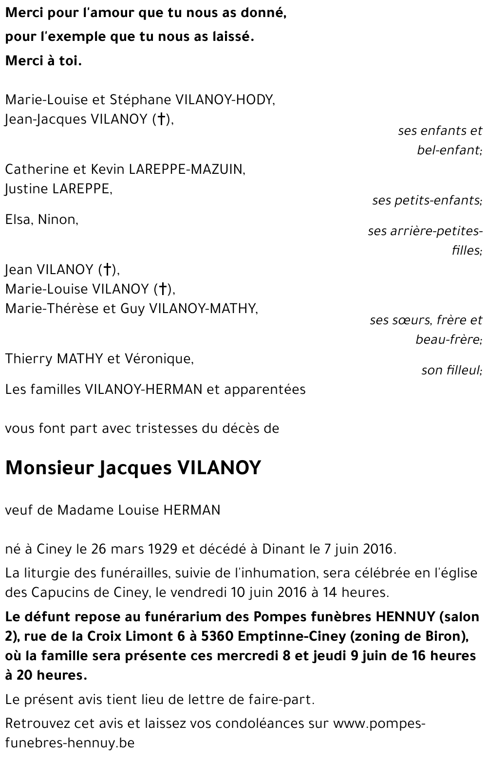 Jacques VILANOY