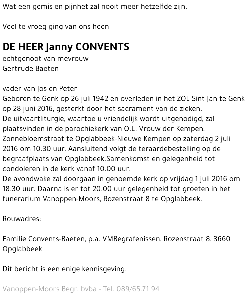 Janny Convents