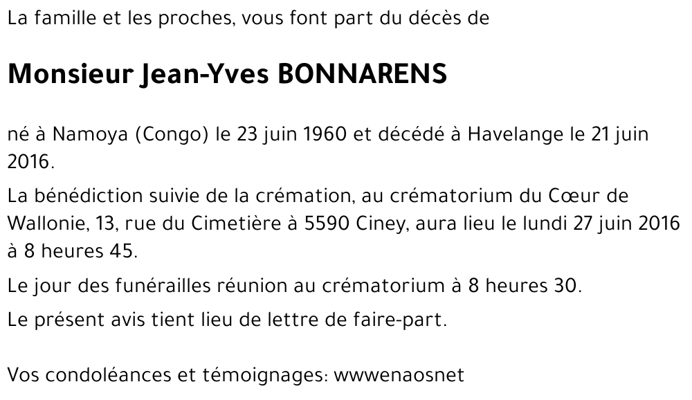 Jean-Yves BONNARENS