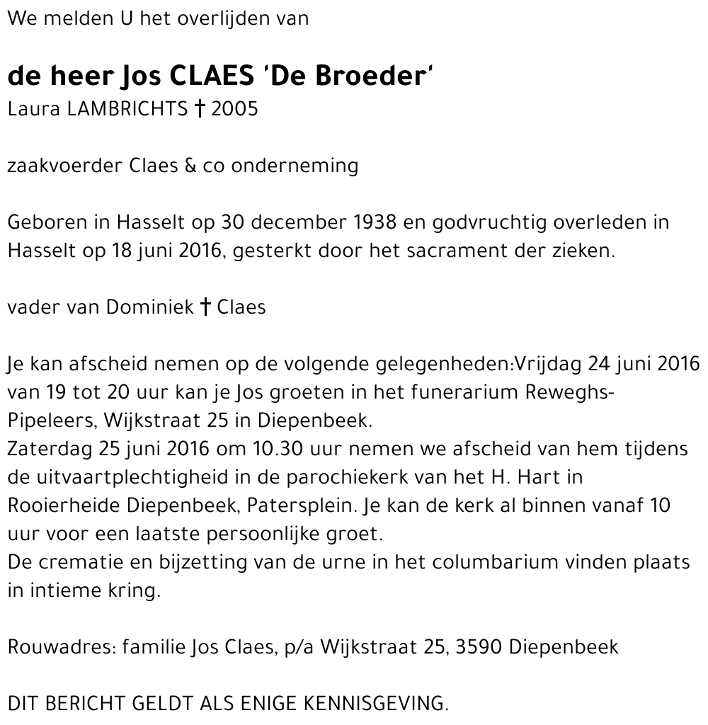 Jos Claes
