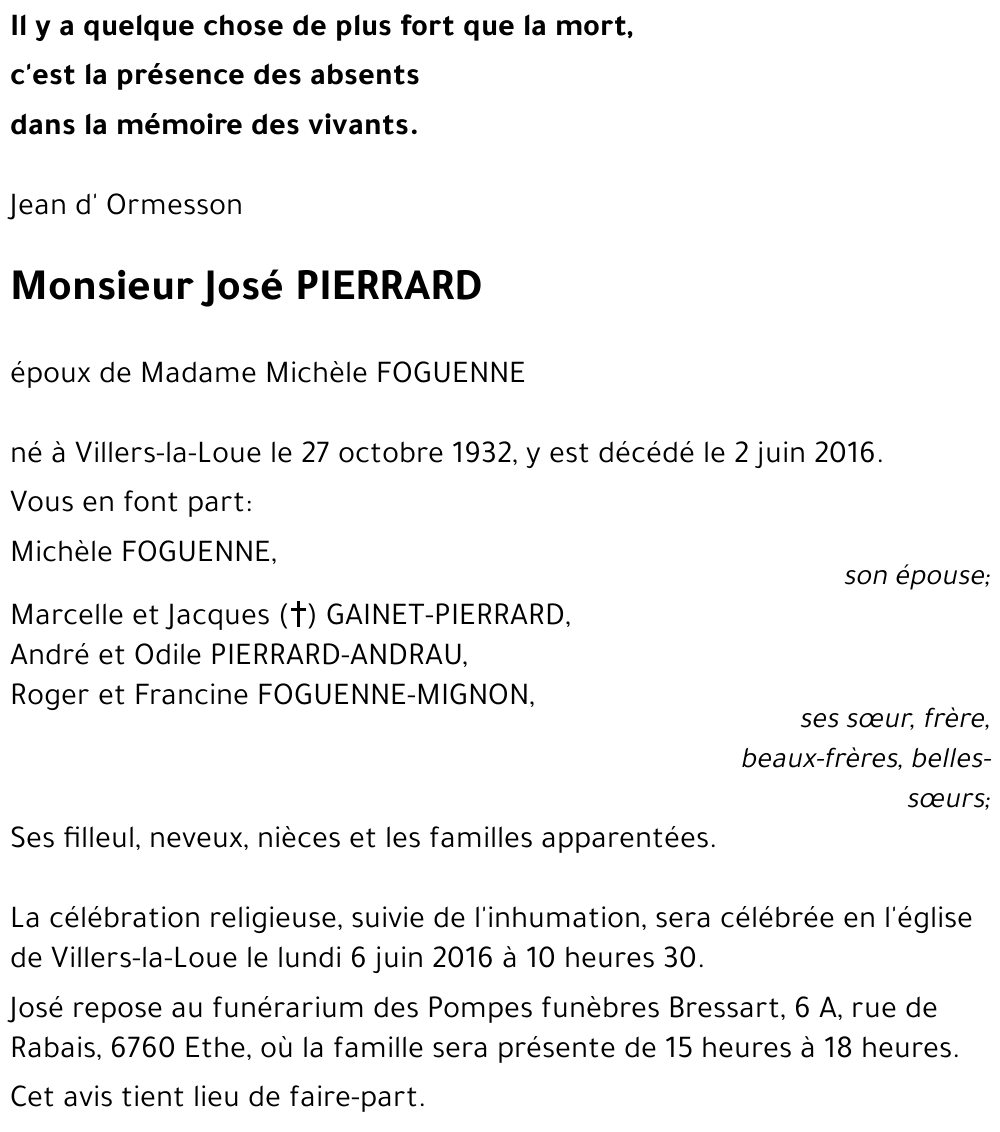 José PIERRARD 