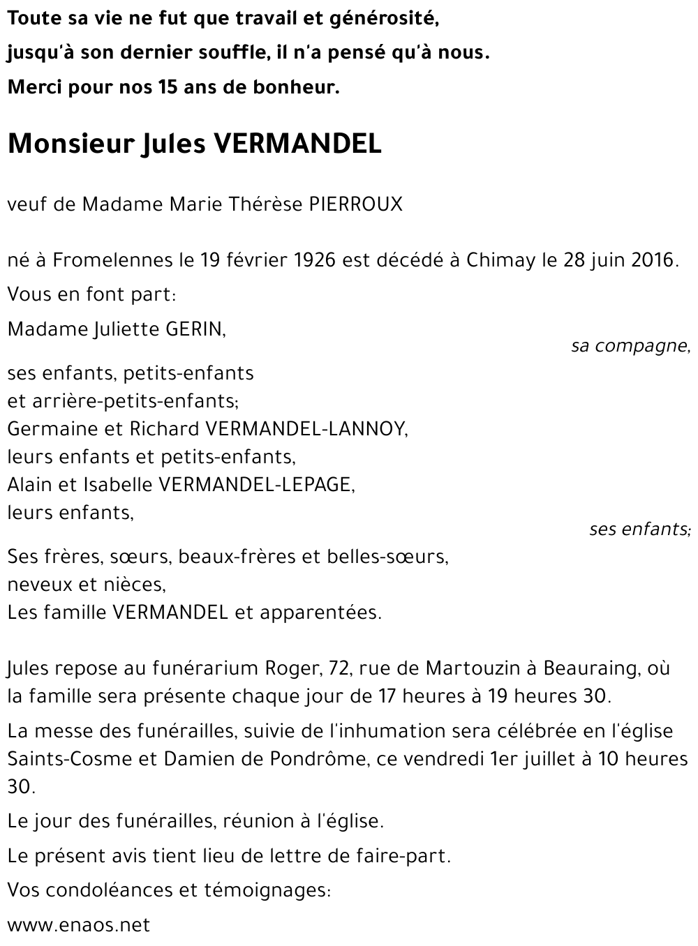 Jules VERMANDEL