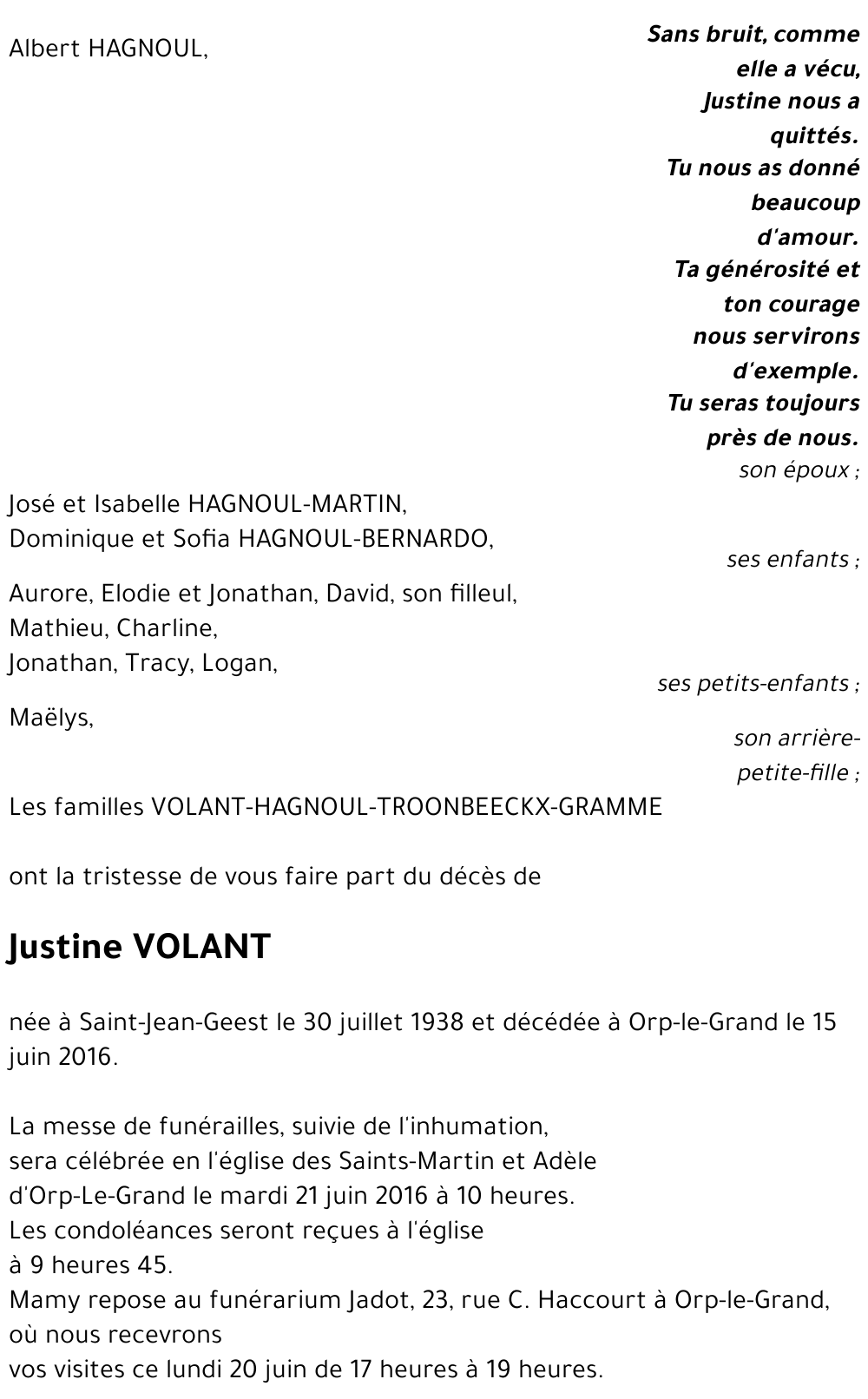 Justine VOLANT