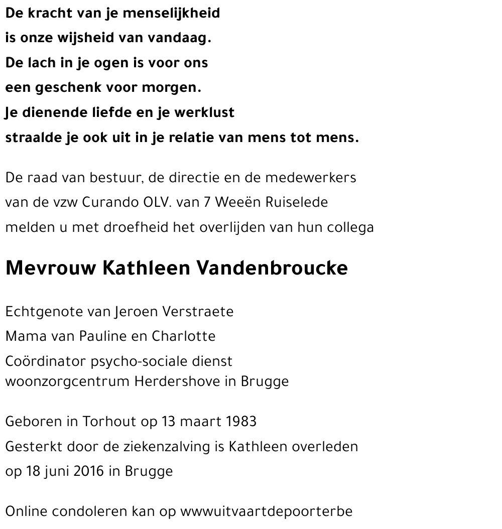 Kathleen Vandenbroucke