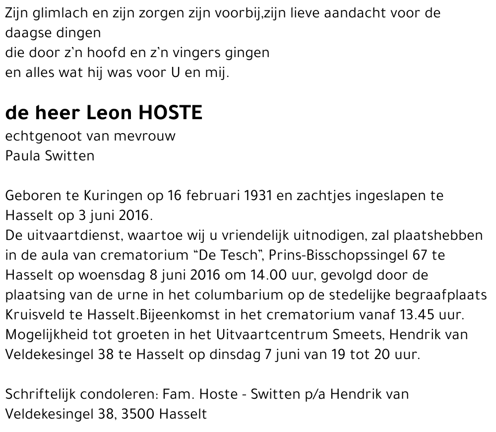 Leon Hoste