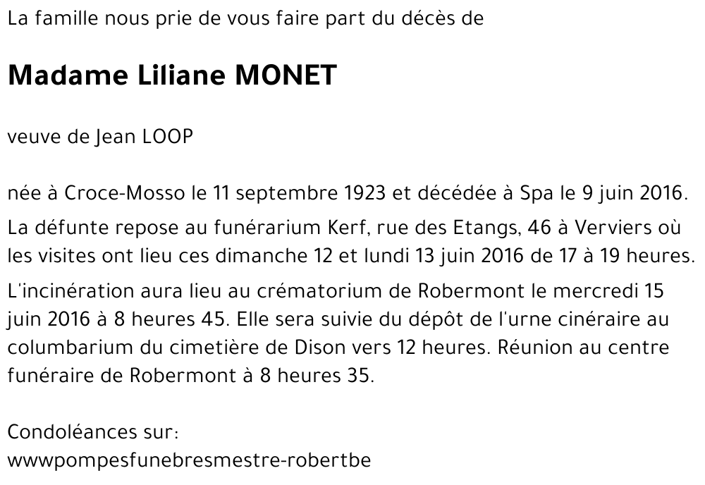 Liliane MONET