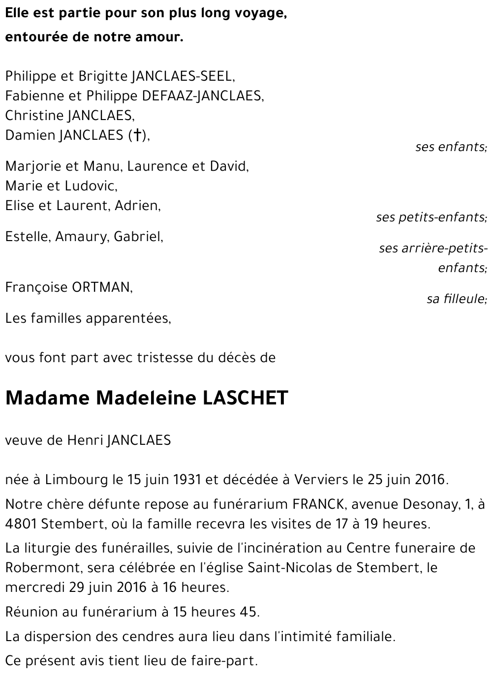 Madeleine LASCHET