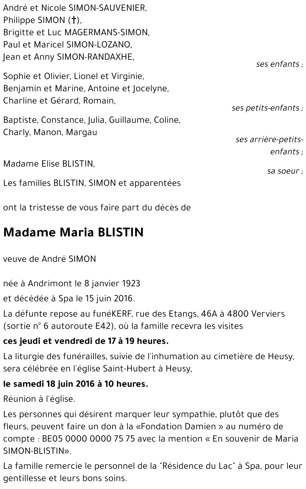 Maria BLISTIN