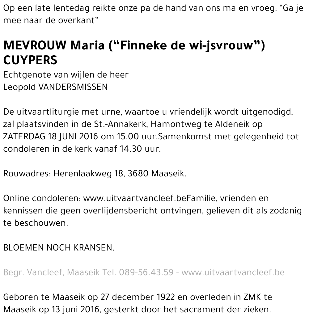 Maria Cuypers