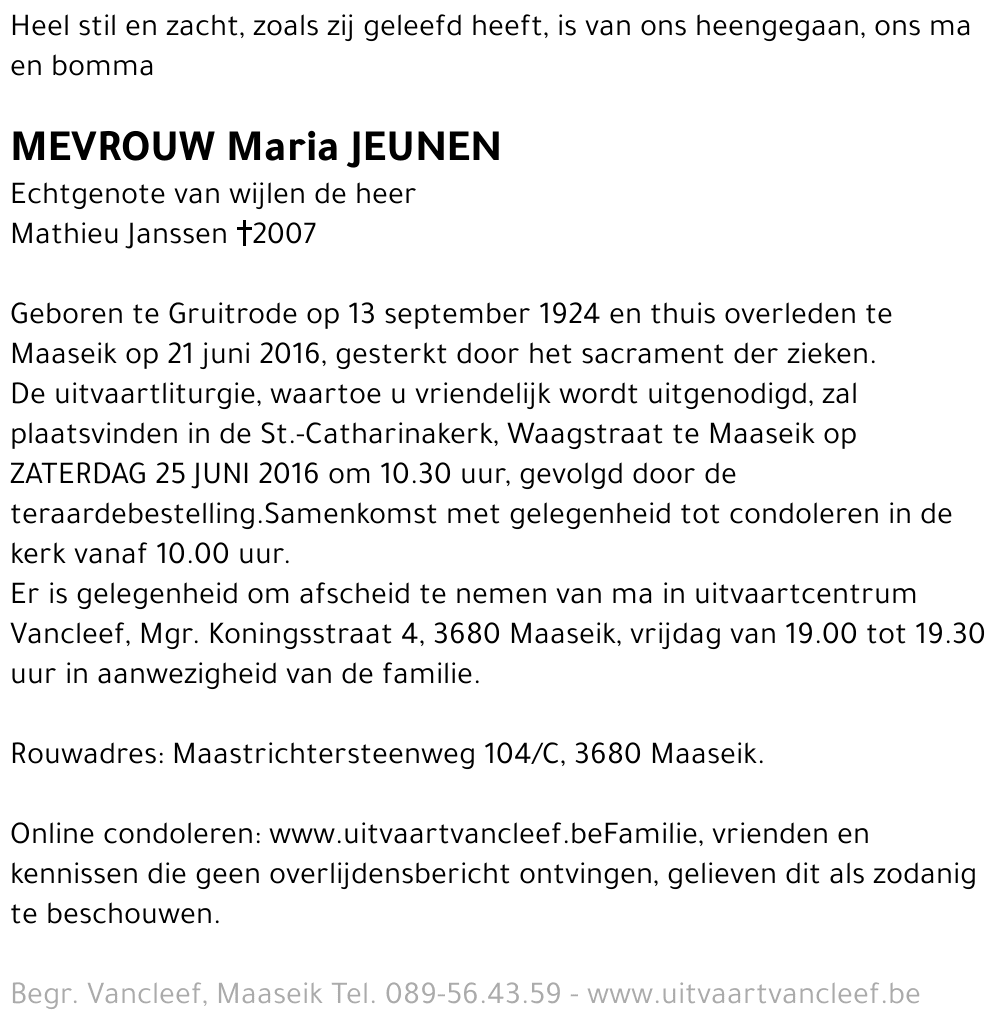 Maria Jeunen
