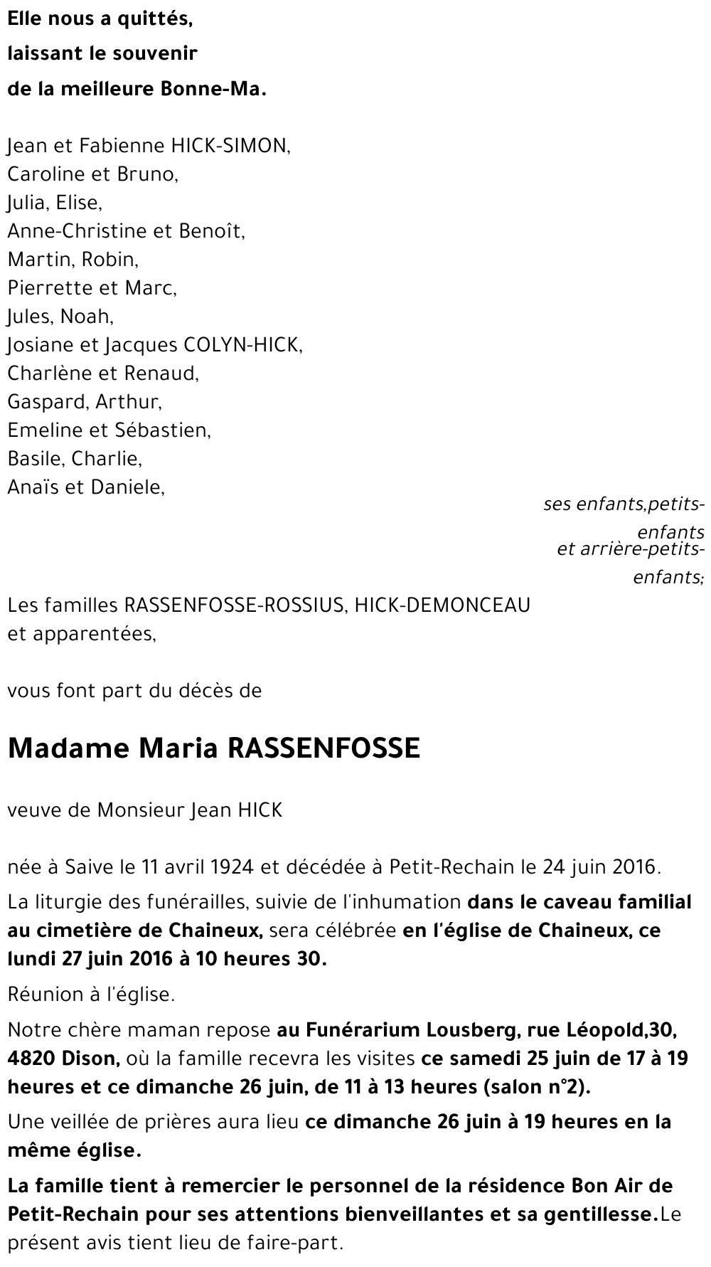 Maria RASSENFOSSE
