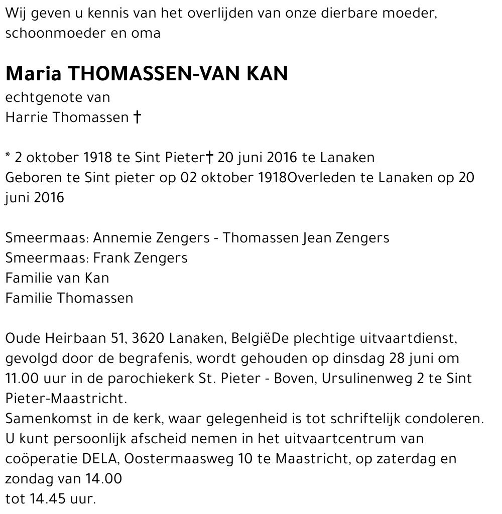 Maria Thomassen-van Kan