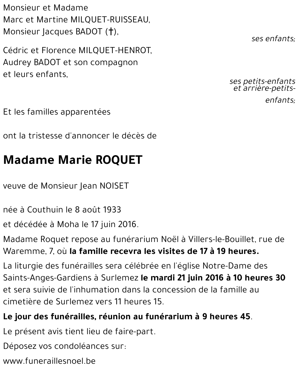Marie ROQUET
