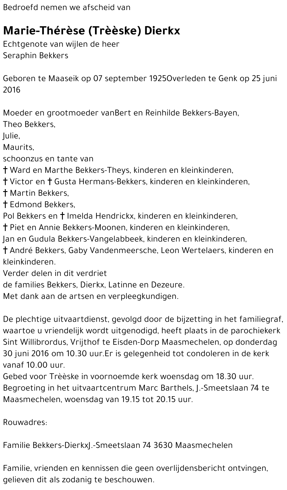 Marie-Thérèse Dierkx