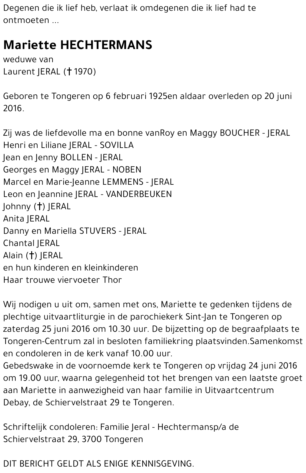 Mariette Hechtermans