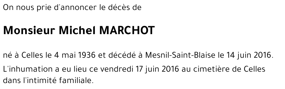Michel MARCHOT