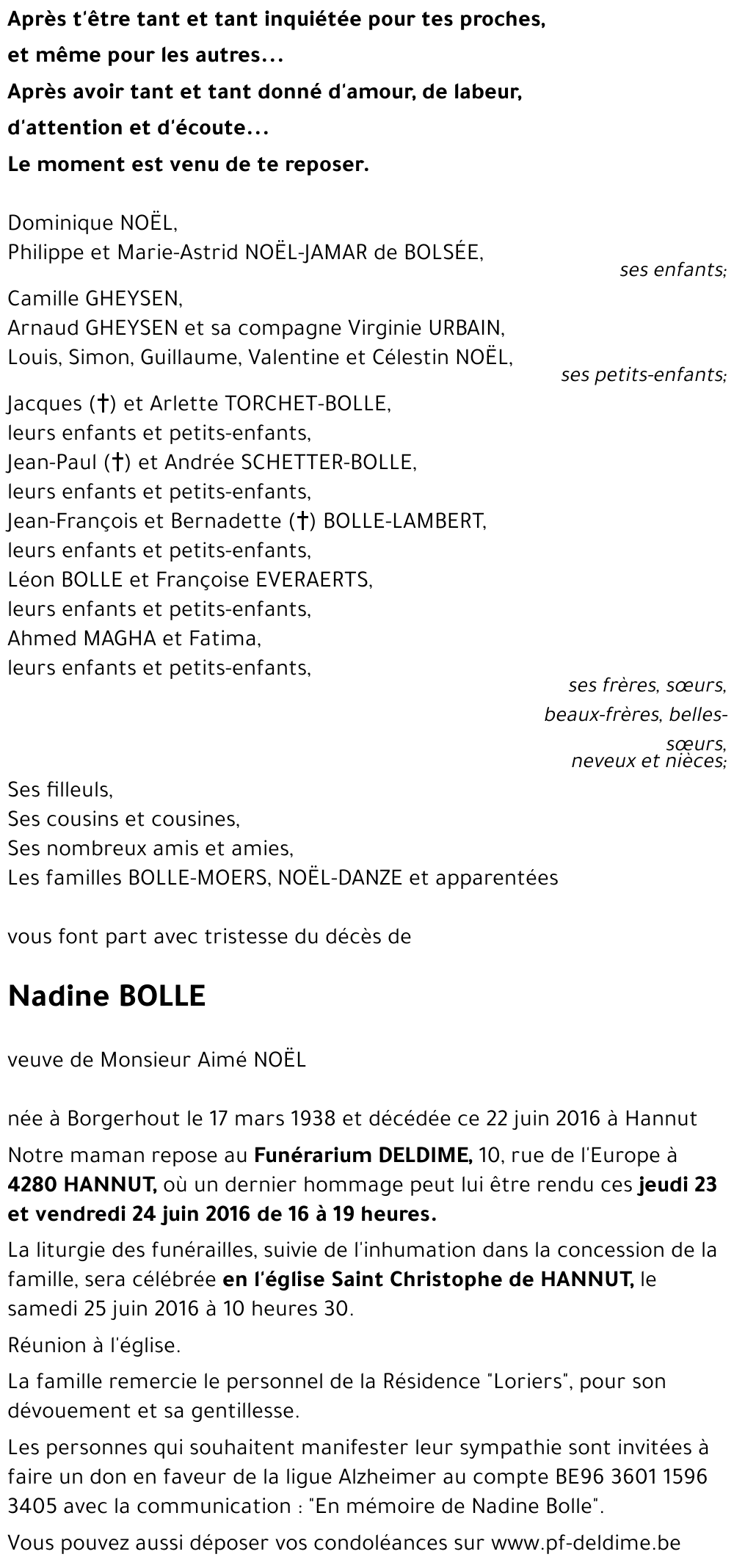 Nadine BOLLE