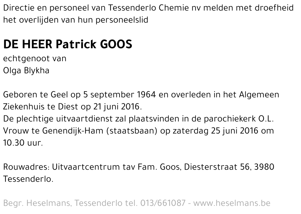 Patrick Goossens