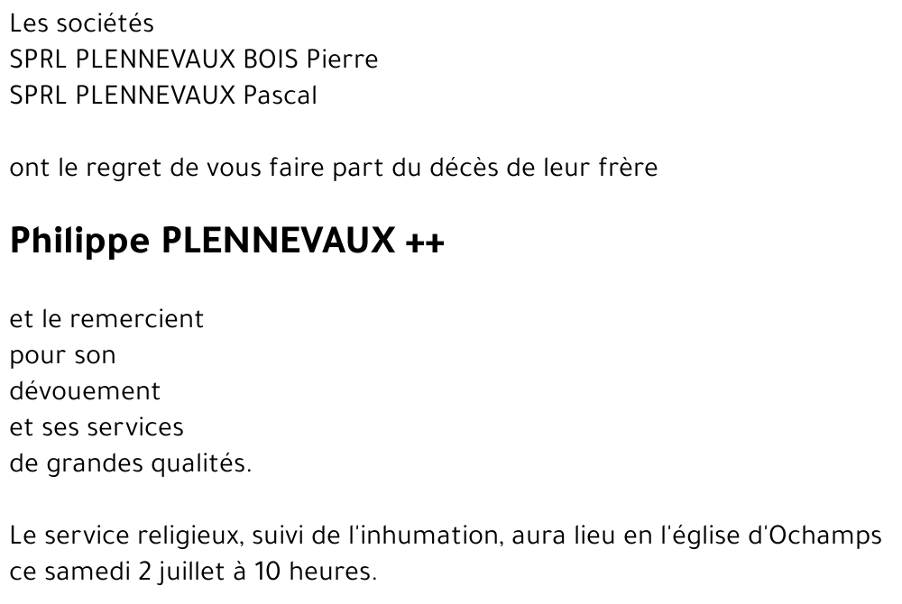 Philippe PLENNEVAUX