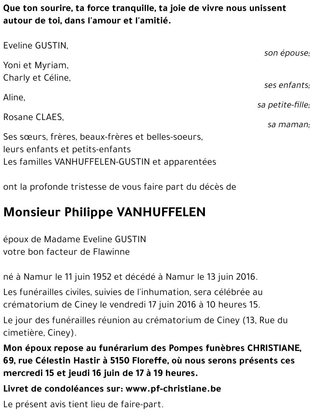 Philippe VANHUFFELEN